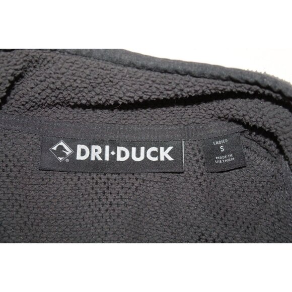 Dri Duck Sweater Women S Gray Quarter Button Pullover Knit Outdoor 1/2 Snap - Picture 3 of 5